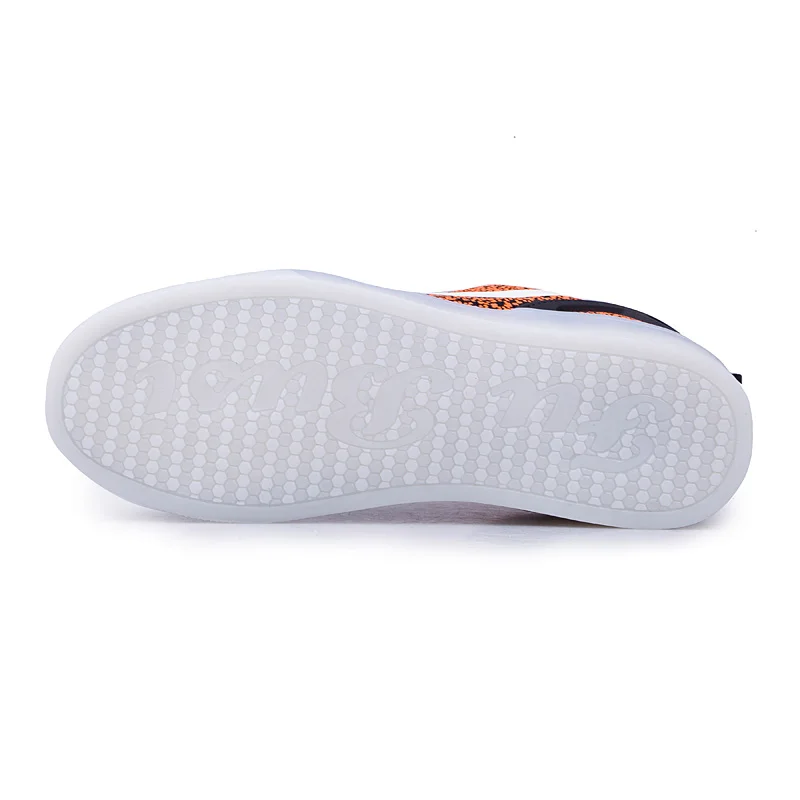 Новый flyknit Led блеск обувь для мужчин Light Up 3 цвета USB зарядка 2018 мужской lumious