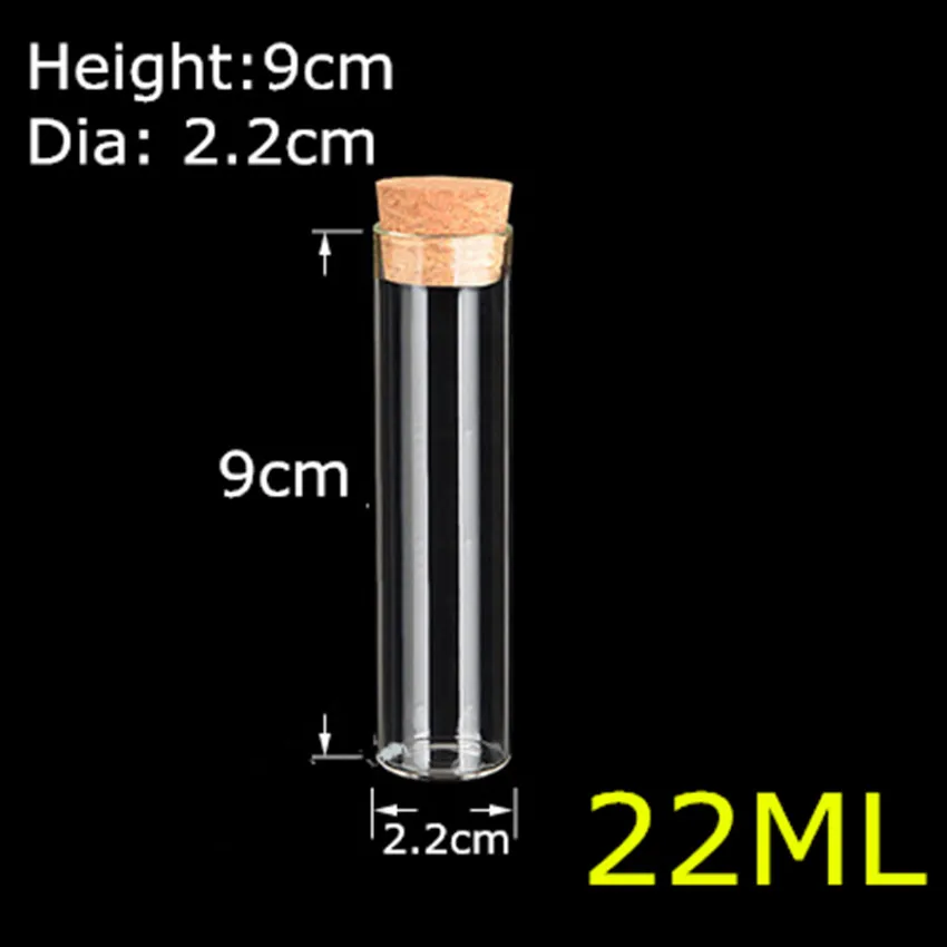 50Pcs Glass Test Tube with Cork Stoppers Small Mini bottles Vials Jars Storage botellas de vidrio 4ml 5ml 18ml | Красота и здоровье