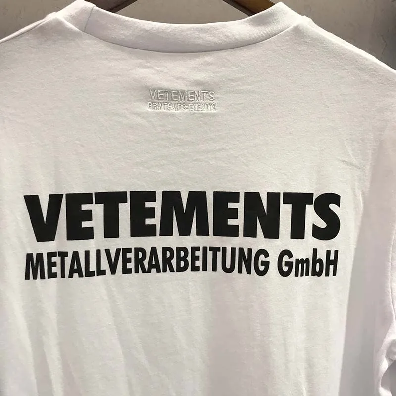 Футболка Vetement Мужская и женская черная белая 2019 | одежда