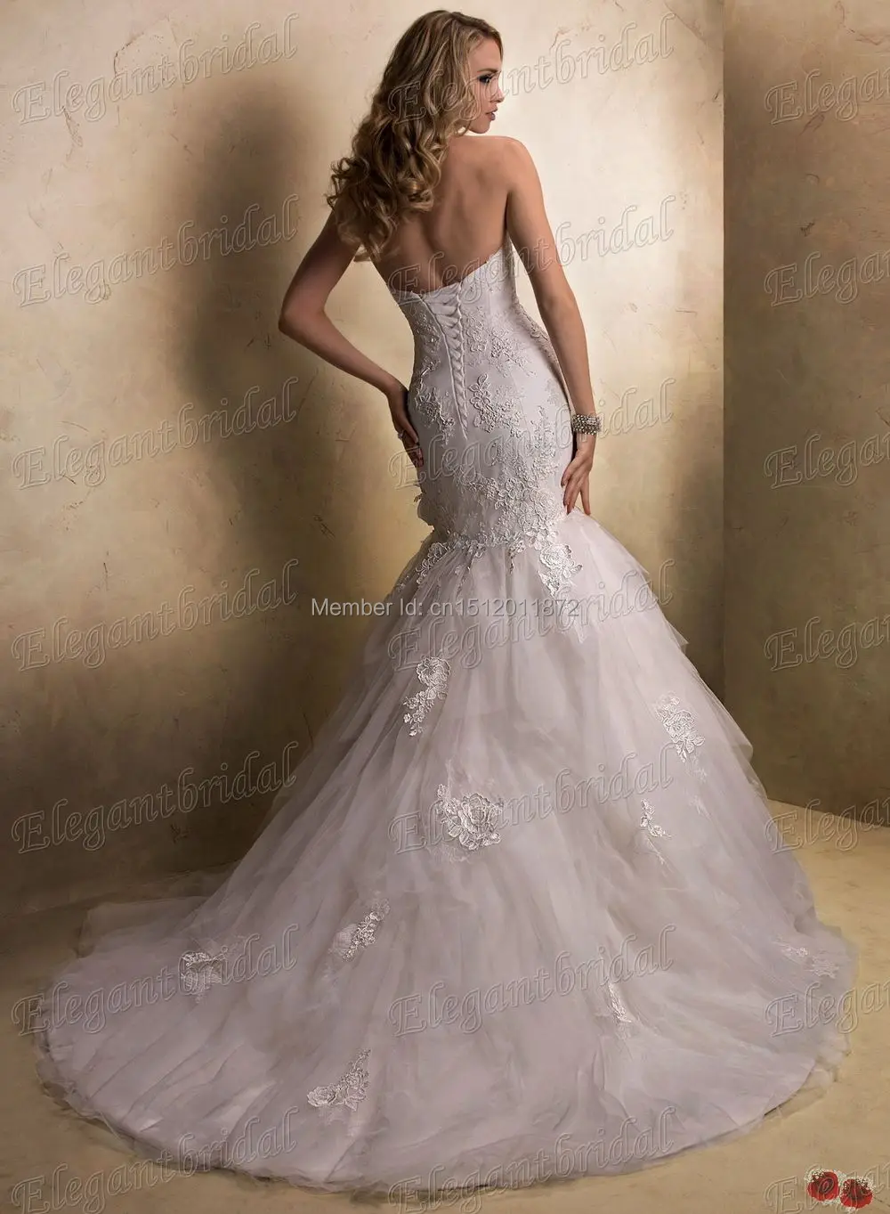 New Listing Elegant Vintage Wedding Dress Mermaid 2013 Appliques | Свадьбы и торжества