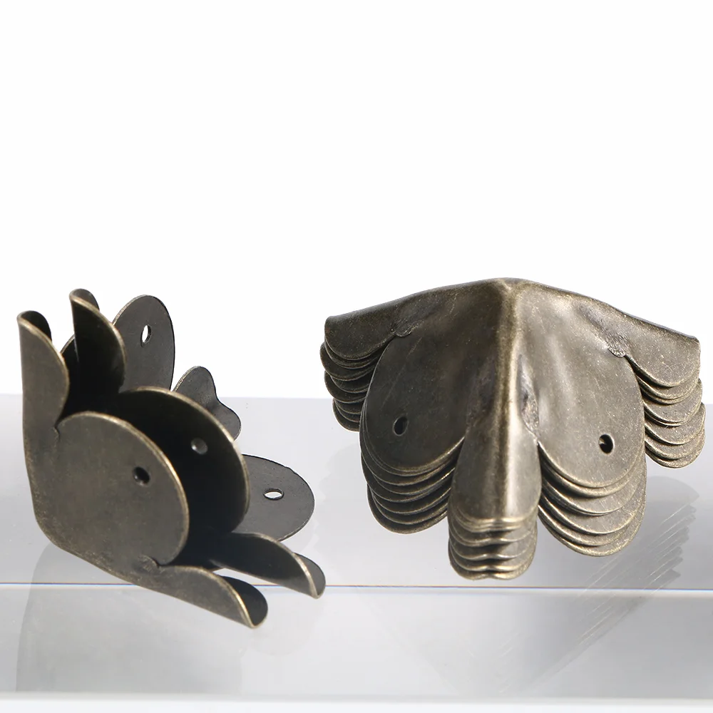 Декоративные металлические углы для мебели в стиле ретро 10 шт. шкатулка