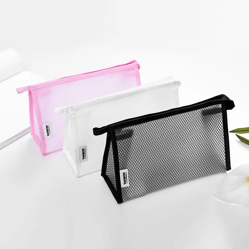 

Casual Travel Cosmetic Bag Women Zipper Make Up Transparent Makeup Case Organizer Storage Pouch Toiletry Beauty Wash Kit Bags