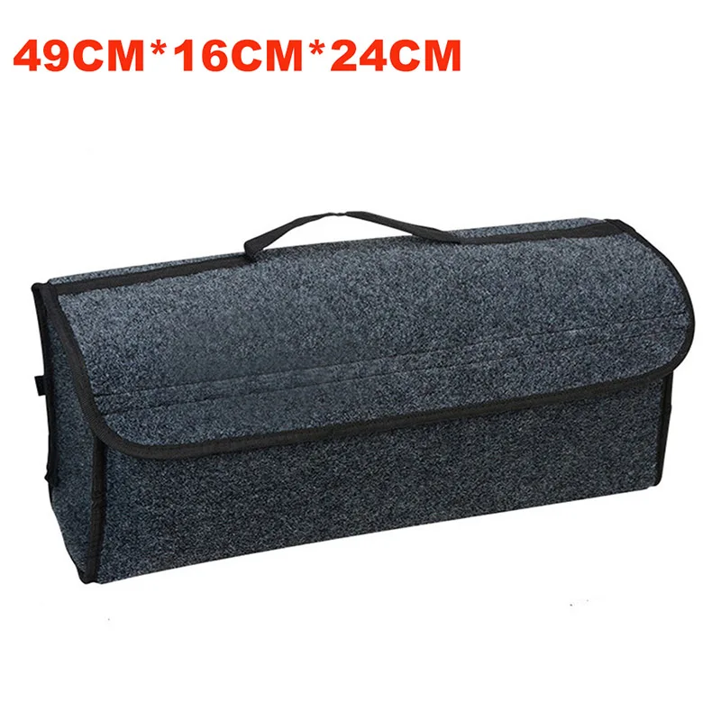 49-16-24cm LihgtGray Хит, складной многофункциональный органайзер для багажника автомобиля, сумка для хранения, коробка для автомобиля, аксессуары для автомобиля, Портативная сумка для хранения - Название цвета: 49-16-24cm LihgtGray