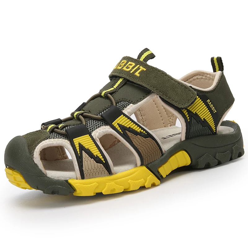 Летние сандалии для мальчиков Повседневная обувь детские Нескользящие дышащие