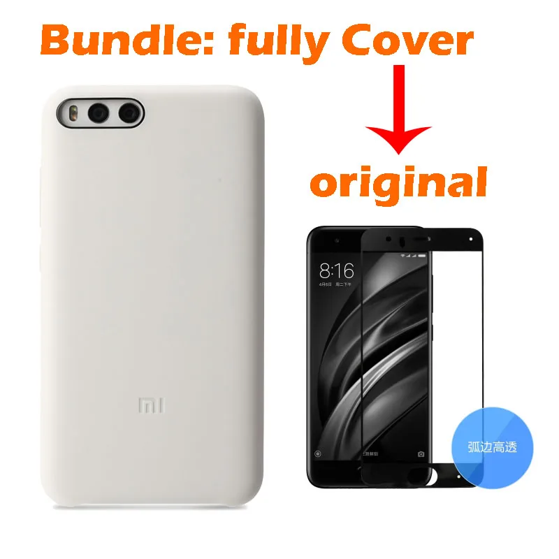 Официальный ультра тонкий матовый Силиконовый волоконный чехол для xiaomi mi 6 m6 pro celular флип Чехол чехол для xiaomi mi6 - Цвет: add Black