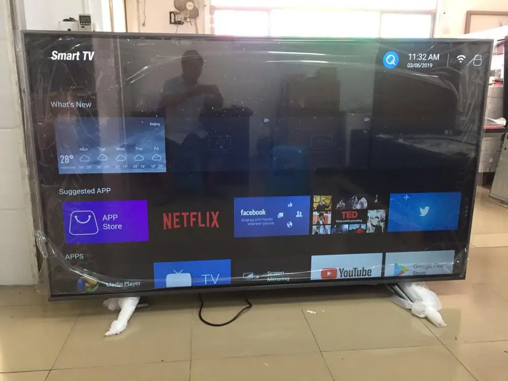 75 дюймов 85 монитор и ТВ Android 7.1.1 Smart quard core TV с Ram1.5GB ROM 8GB 4k TV|Телевизоры| |