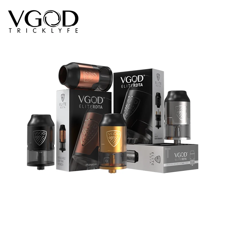 Оригинальный Elektronik Sigara VGOD Elite механический бокс мод с чехлом Vape 4 мл RDTA Rebuildable Dripping
