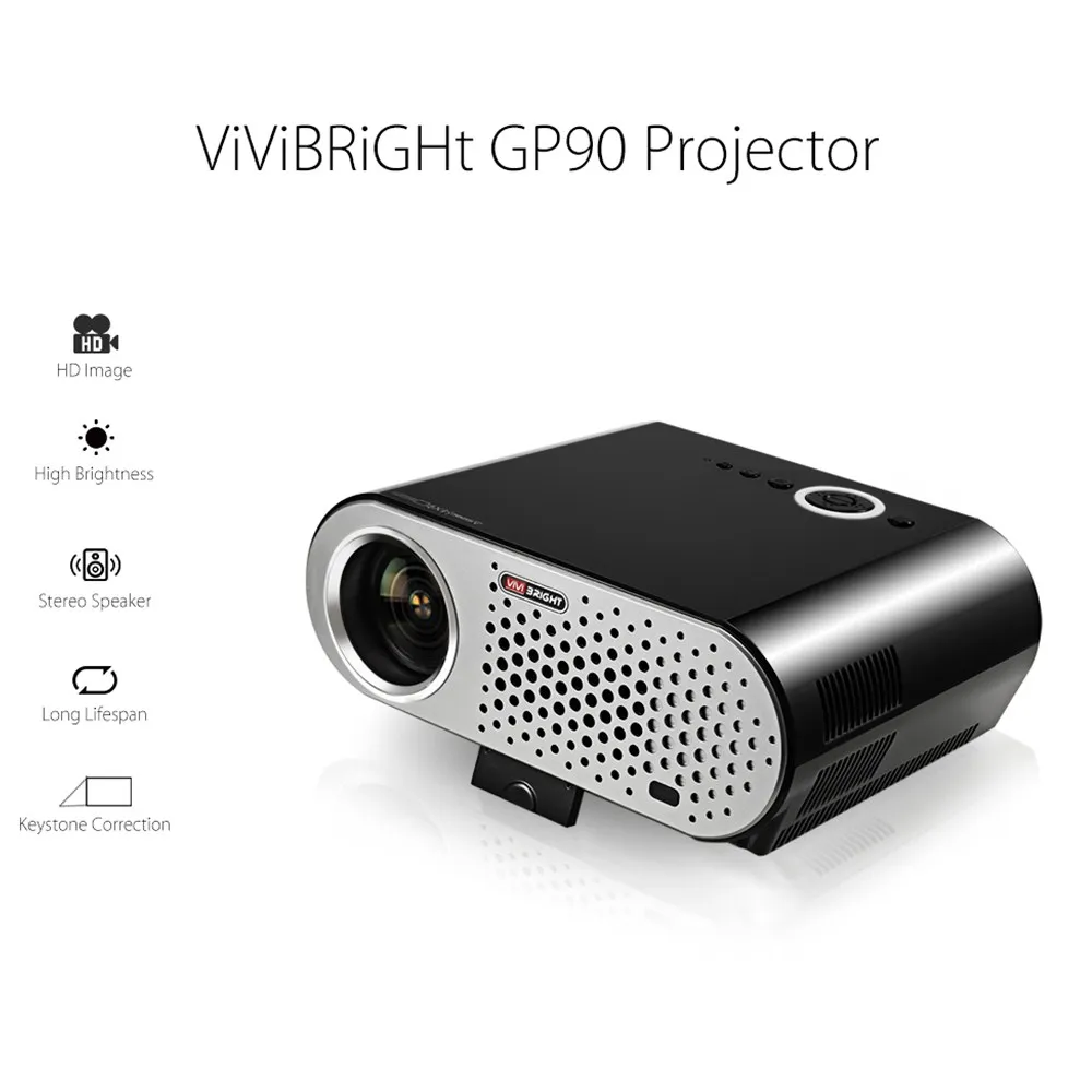 ViViBRiGHt GP90 1280x800 ЖК дисплей 3200 люмен проектор умный на Android кинотеатр домашний Full HD