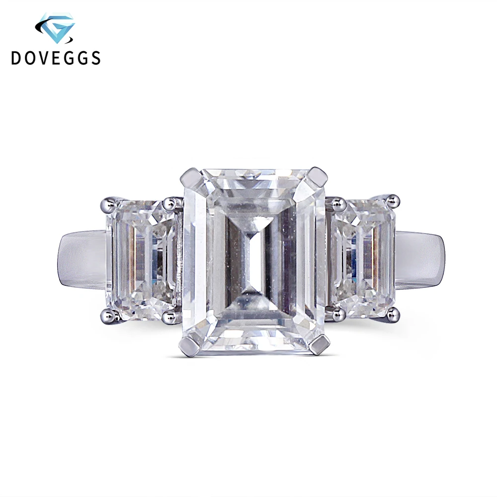 Женское Обручальное Кольцо DovEggs кольцо из белого золота 14 к с диаметром карат 7х9