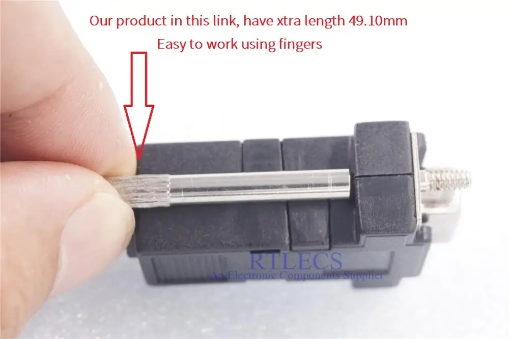 10 шт. D-Sub разъем Панель Крепление Винт xtra длина 49 мм для DB9 DB15 DB25 DB37 капот