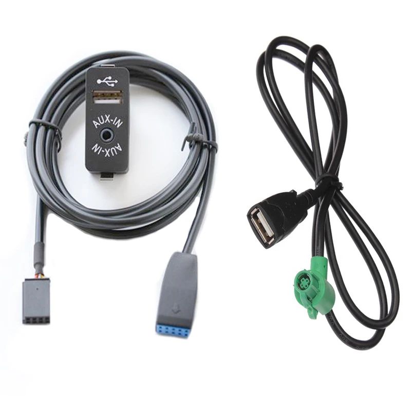 Biurlink 2 стиля USB/AUX переключатель автомобильный аудиоразъем Aux вход зарядный