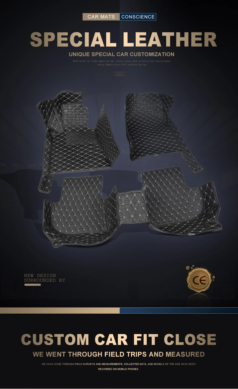 ROWNFUR 3D Автомобильные Коврики для Audi Q3(8U) пользовательские автомобильные коврики из искусственной кожи коврики для автомобиля-Стайлинг авто аксессуары для интерьера защита