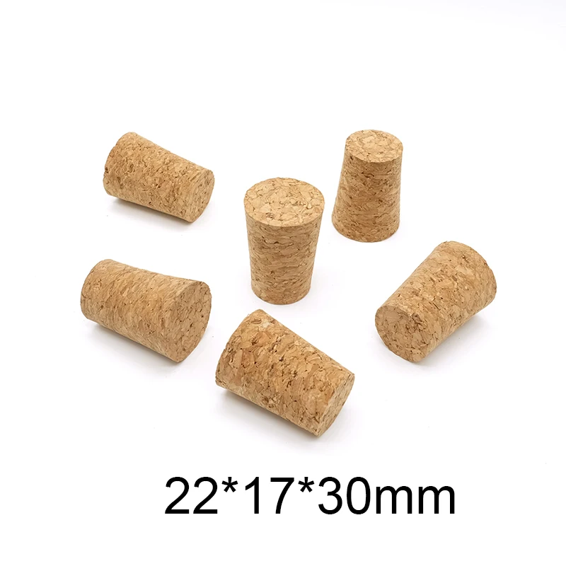 

22x17x30mm Red Wine Bottle Stopper Wish Glass Tube Stop Cork Wood Plug Cap Free shipping