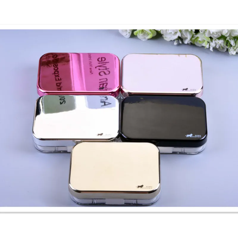 LIUSVENTINA высококачественный Гладкий яркий чехол для контактных линз с зеркальным