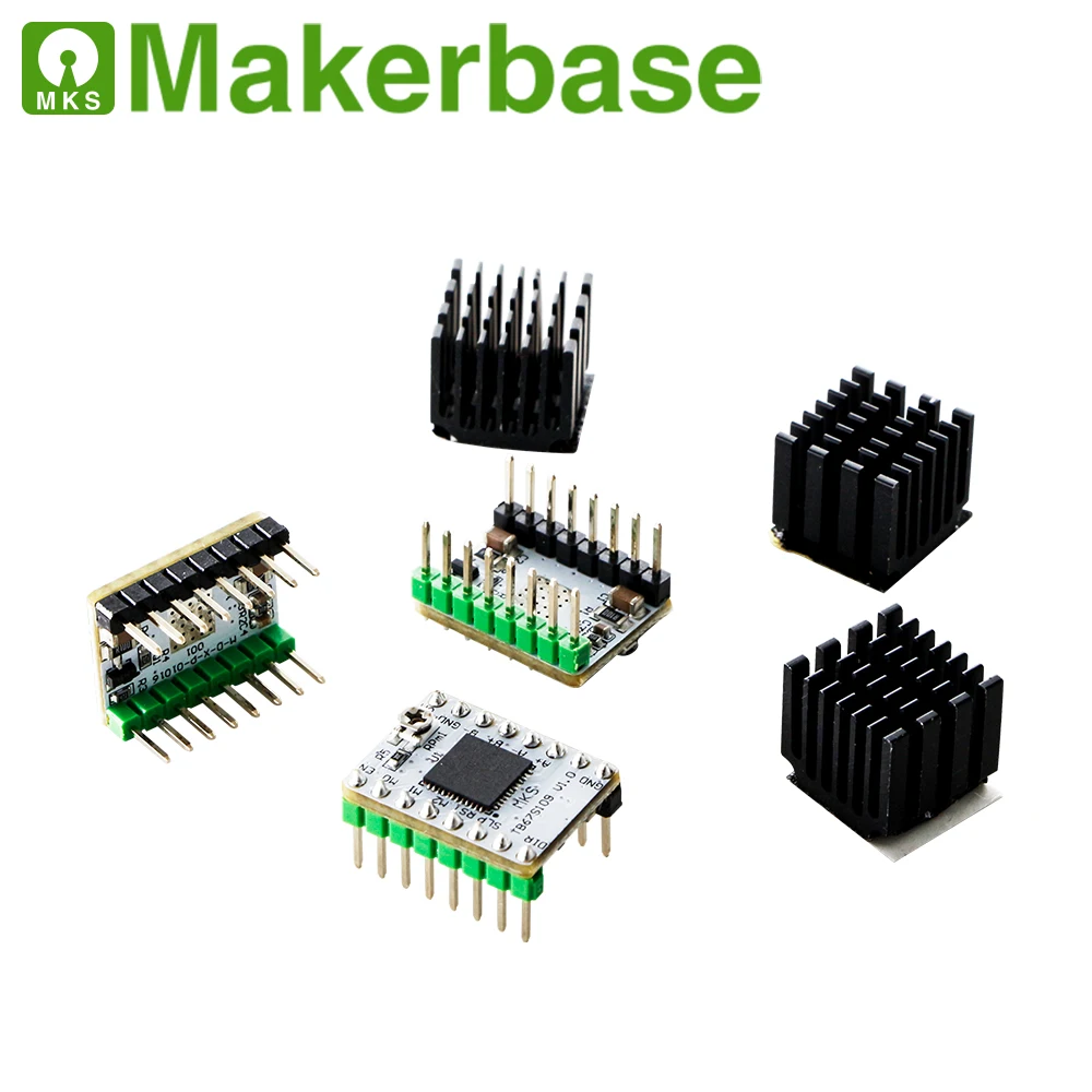 

Makerbase MKS TB67S109 S109 Stepper motor driver StepStick 3D Printer parts supporting 1/32 microsteps and max current 3.3A
