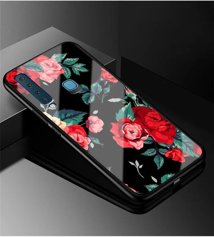 31 A 6,3 A9S для samsung A9 чехол стеклянный жесткий чехол для телефона чехол для samsung Galaxy A9 чехол A 9 9A мягкий силиконовый бампер - Цвет: 31