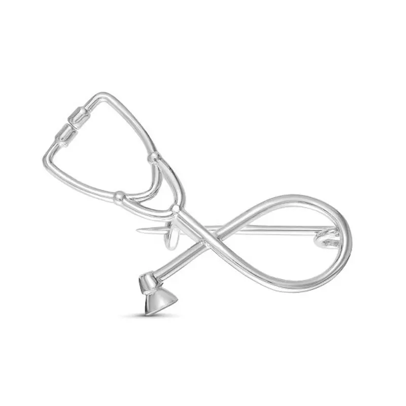 Модная брошь в виде стетоскопа ювелирное украшение для студентов медиков|pin