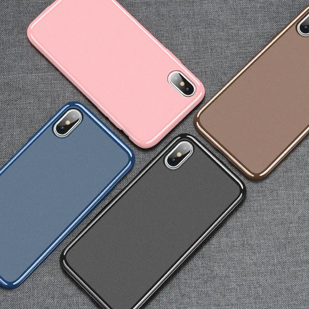 KISSCASE Plain Phone Case For iPhone XR XS Max X Simple Solid Color Cases 8 7 6S 6 Plus 10 5S SE Silicon Cover |
