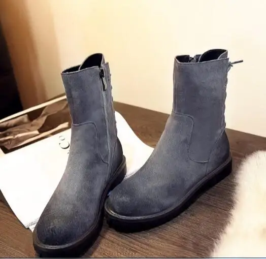 Новинка 2017 года пункт мода осень/зима круглый носок с перекрестной шнуровкой на