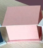 Кольцо коробка с магнитной обручальное кольцо подарочной коробке oem логотип украшения упаковка для серьги 50*50*37 мм 80 шт./лот - Цвет: Розовый