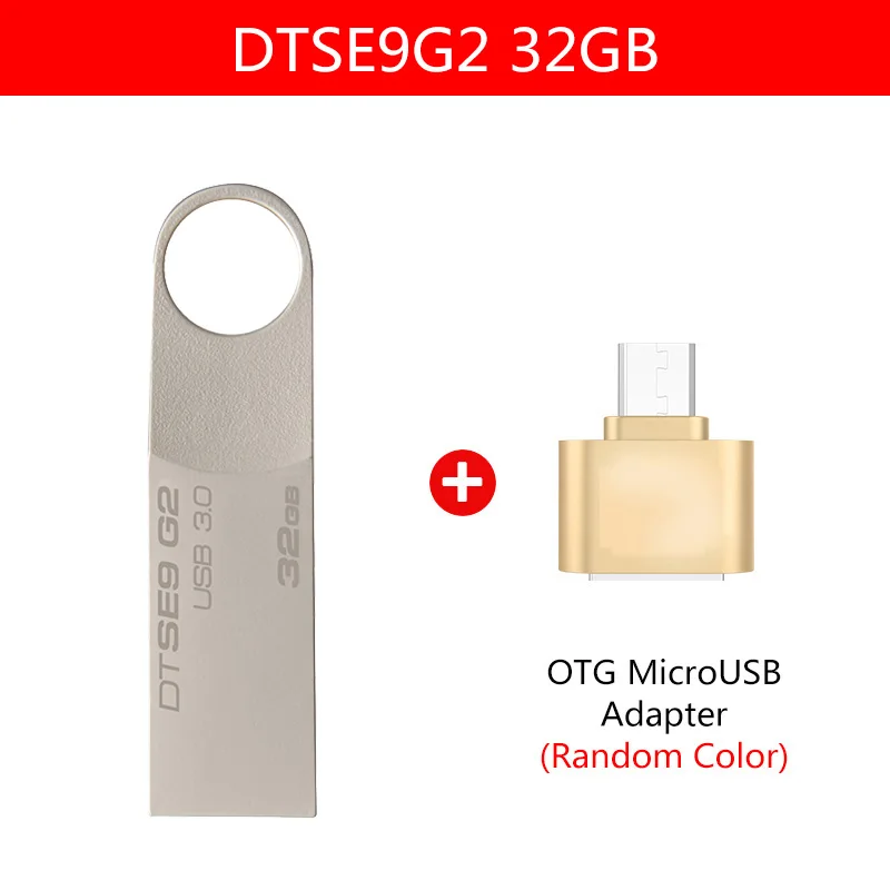 32GB-A Kingston USB флеш-накопитель USB3.0 Флешка 32 Гб Кле USB 3,0 Металлический флеш-накопитель запоминающее устройство u-диск - Цвет: 32GB-A