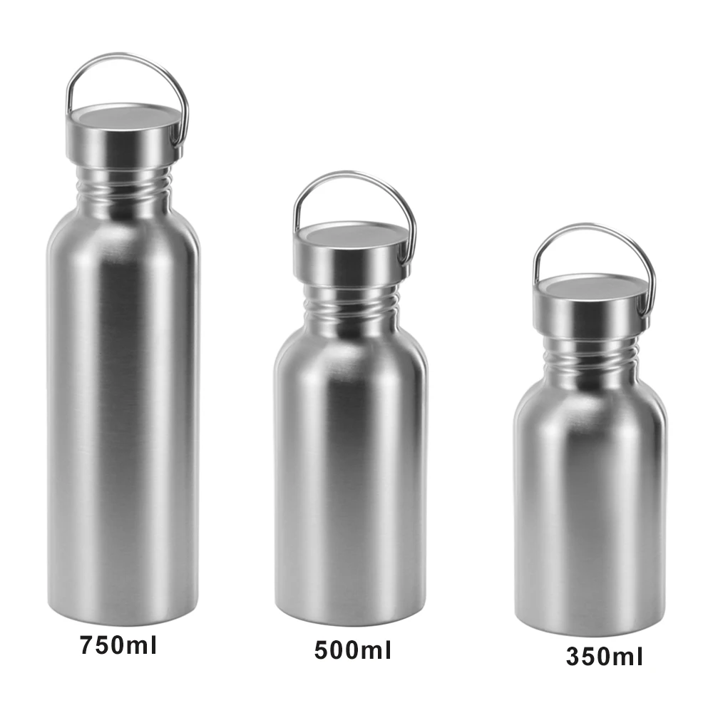Одностенная Крышка для бутылки воды из нержавеющей стали Спортивная герметичная