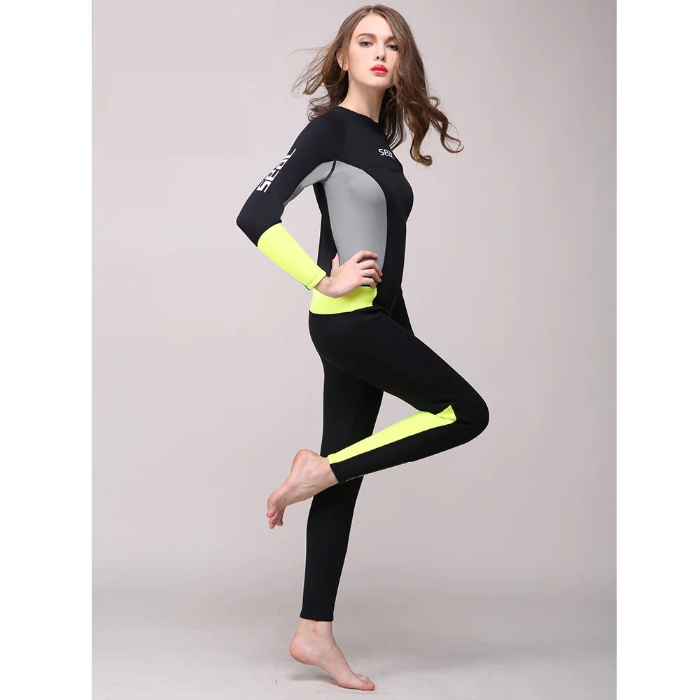 Женский гидрокостюм из неопрена цельный костюм для дайвинга и 3 мм с молнией