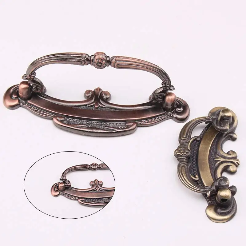 MEGAIRON Винтаж Кухня ручки шкафа ретро шкаф комода кольцо тянуть ручку мебельные