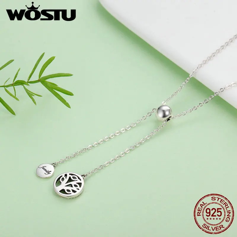 Женское Ожерелье с кулоном WOSTU из серебра 925 пробы подарок для мамы S925