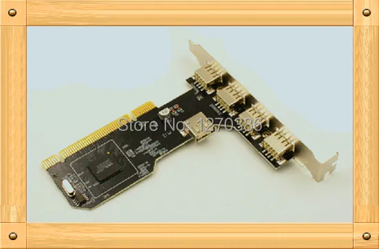 Бесплатная доставка! USB2.0 карты расширения/pci адаптер/pci 5 отверстий адаптер для ПК