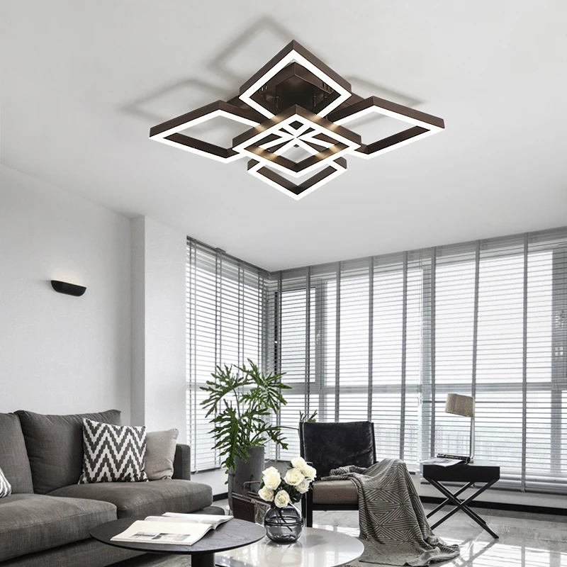 Chandelierrec AC85-265V Домашнее освещение потолочный светильник Современные светодиодные потолочные лампы для гостиной спальни низкие потолки lampara de techo