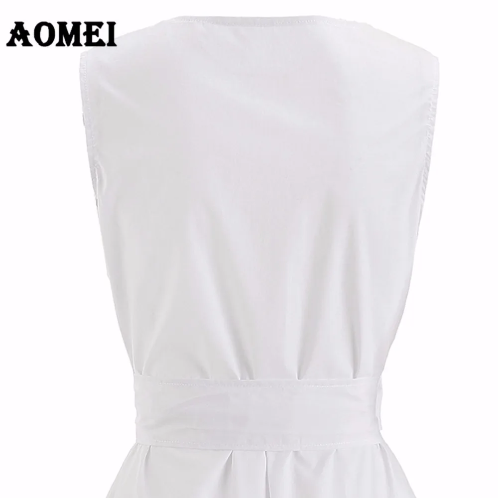 Женская белая блузка без рукавов с поясом v образный вырез однотонные женские