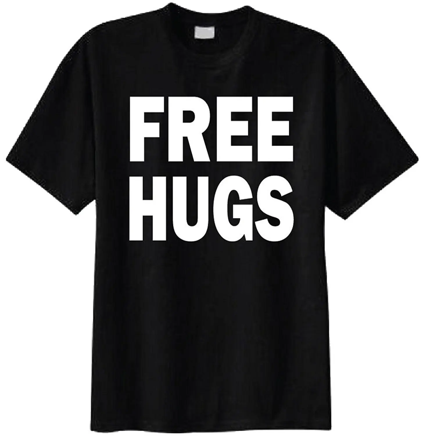 Free Hugs футболка Мода 2017 г. короткая одежда в стиле хип хоп хлопковая с короткими