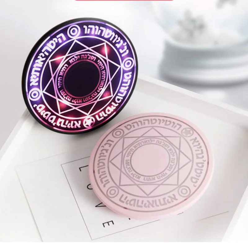 Cardcaptor card captor sakura black pink clow card MAGIC CIRCLE Беспроводное зарядное устройство Быстрая зарядка