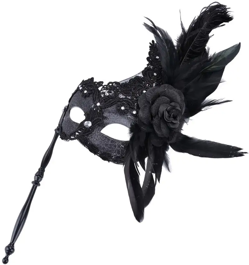 FunPa Женская Маскарадная маска принцессы с помпонами венецианская кружевная