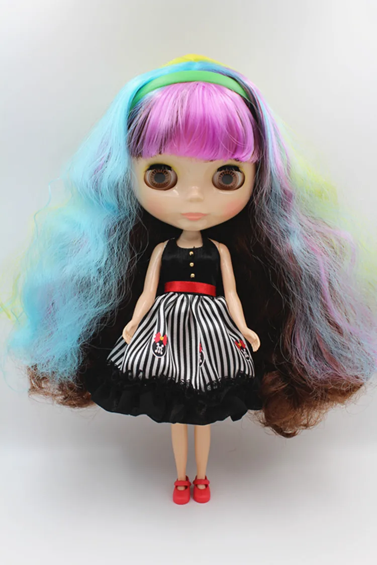 Кукла Blygirl с радужными волосами кукла телом Blyth модная возможностью смены