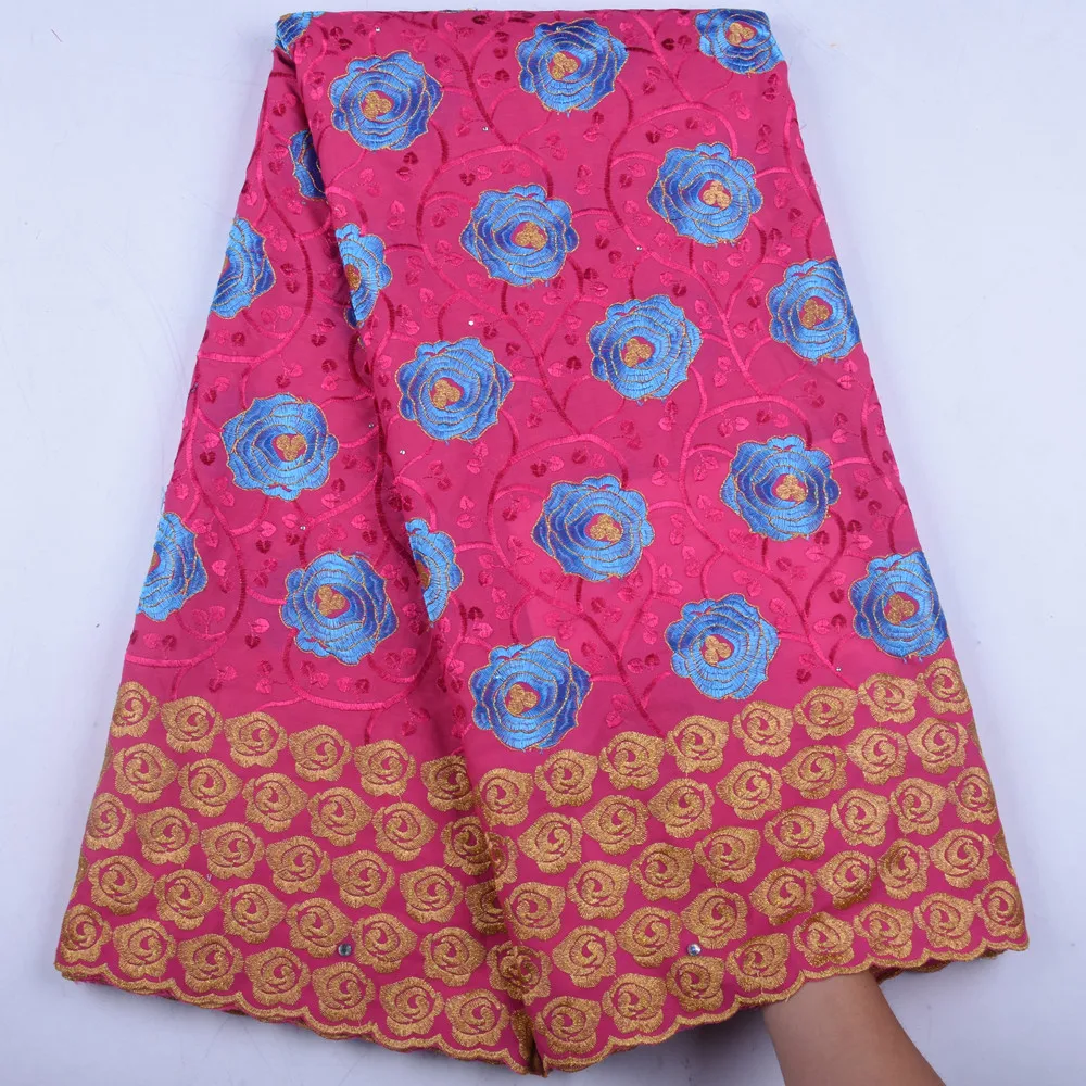 High Quality Swiss Voile Laces Switzerland African Dry Cotton Lace Fabric With Stones Nigerian For Party A1585 | Дом и сад