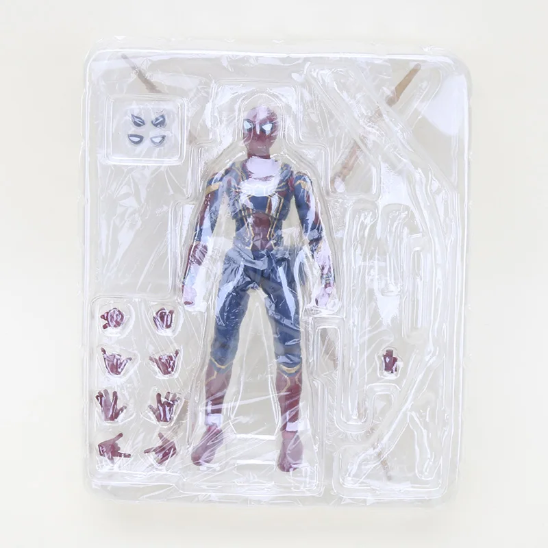 ironspider opp 15 см фигурка Мстители 3 Бесконечная война Доктор Стрэндж человек паук танос Тор Черная пантера ПВХ фигурка Коллекция Модель - Цвет: ironspider opp
