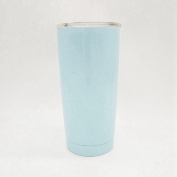Light blue 16 унций 20 унций Слим круизер Вакуумная сушилка Изолированная двойными стенками из нержавеющей стали гидро путешествия кружка с порошковым покрытием кофейная чашка - Цвет: Light blue