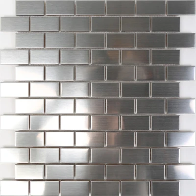 Silver 66 штук пилинг и палка из нержавеющей стали плитка для кухонного фартука 30X30 см серебристый матовый металлический мозаичный стикер на стену - Цвет: Silver