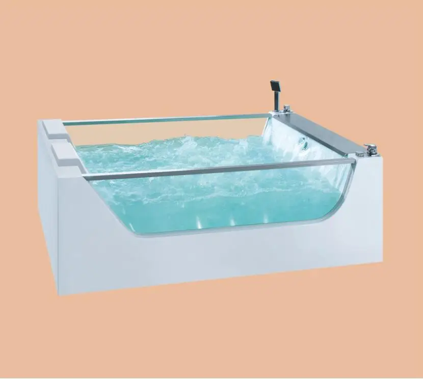 Стекловолокно джакузи Ванна акриловая с ABS композитная доска Piscine массаж для