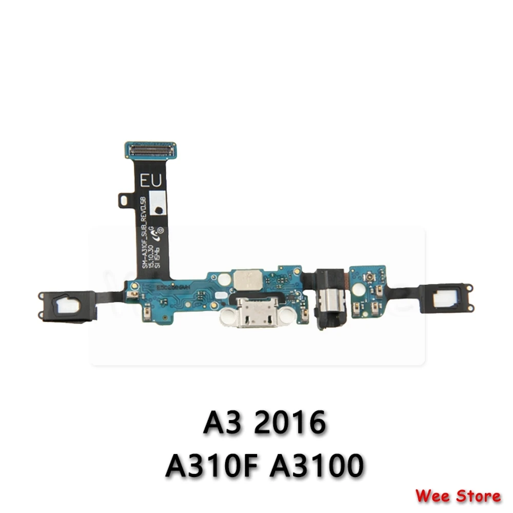 Для Samsung Galaxy A3 A5 A7 2015 2016 A310f A510f A710f оригинальный USB порт для зарядки печатная плата