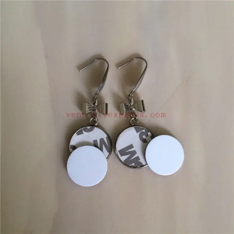 Пустые Висячие серьги для сублимации круглые висячие с горячей передачей