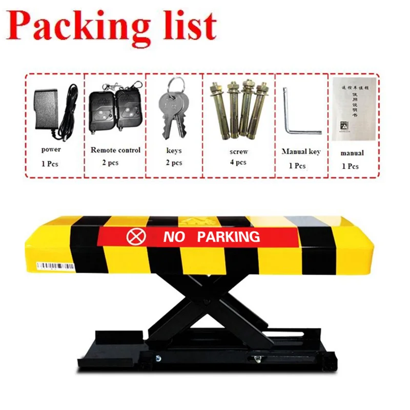 

remote control automatic parking barrier with a height