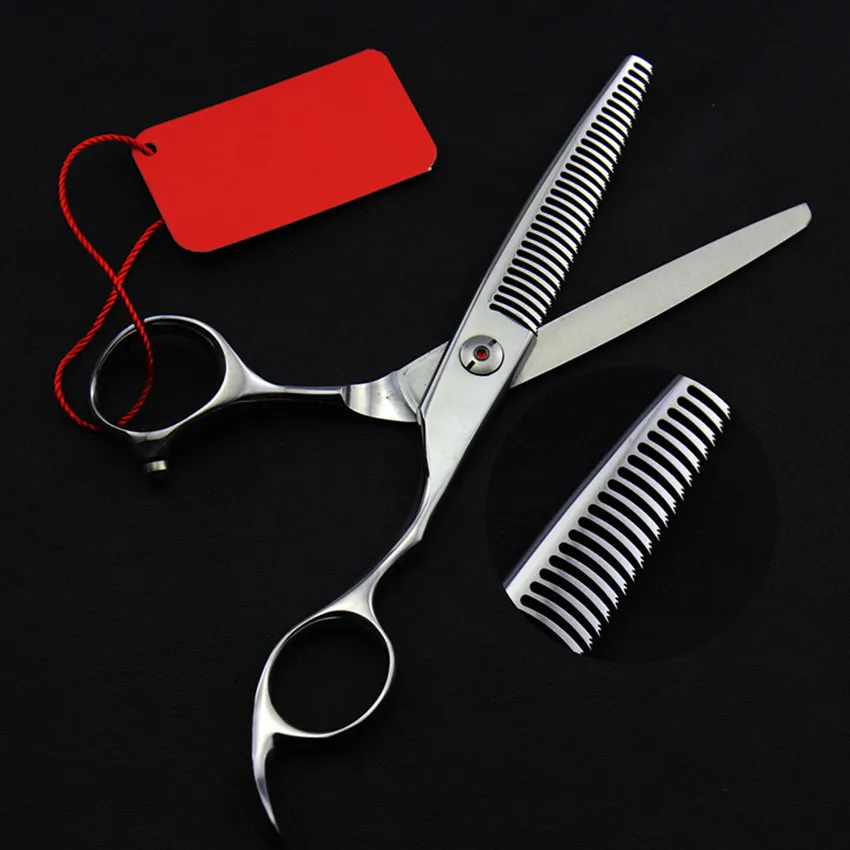 

professional high quality Japan 440c 6 inch curved hair scissors Thinning shears hair salon scissor barber hairdressing scissors
