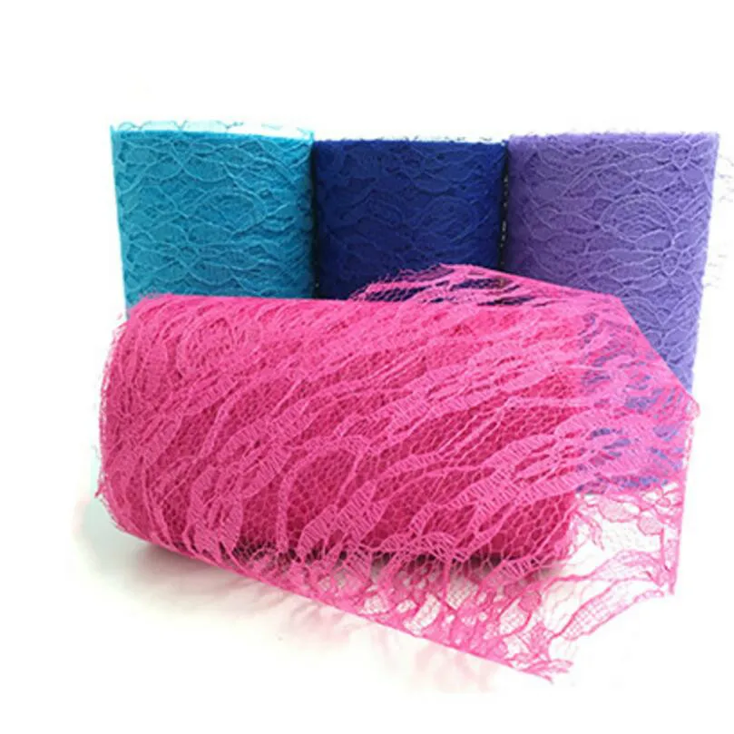 15 см 10 ярдов кружева тюль рулон ткани катушка юбка пачка упаковка для подарка на