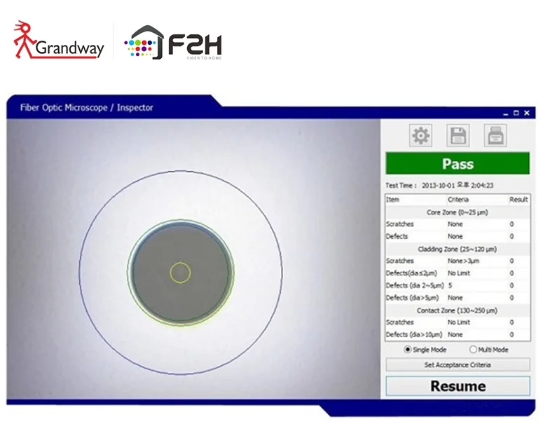 [Grandway Original] FIM 7 волоконно оптический микроскоп Inspector WiFi USB с программным