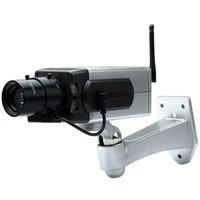 free shipping wall mounted dummy camera use in home anti theft cctv ir simulation camera fake surveillance battery not include