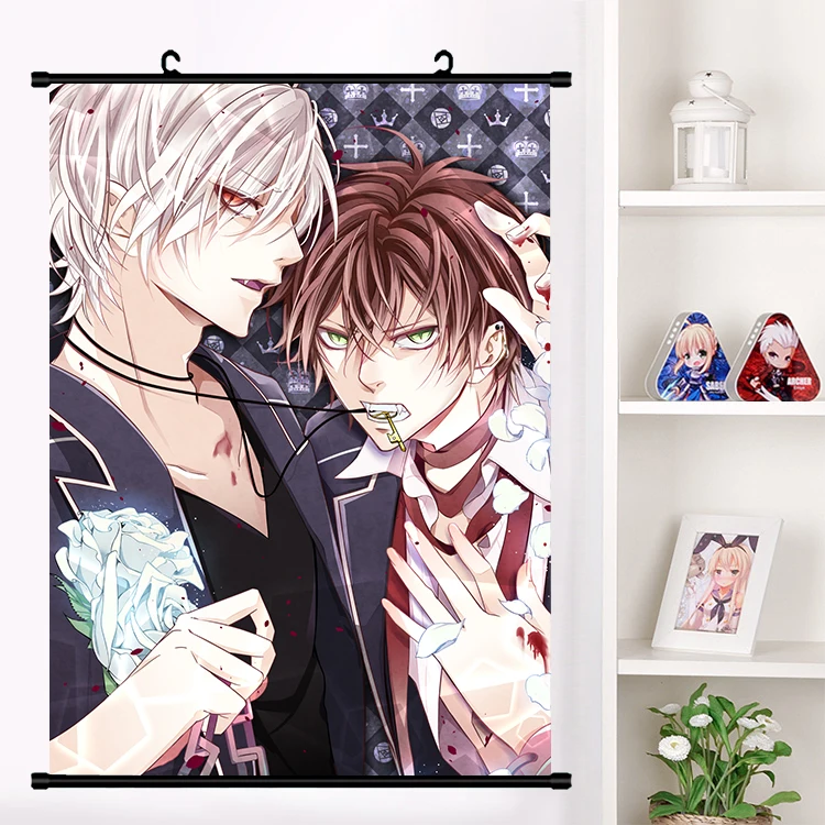 Аниме DIABOLIK LOVERS Komori Yui Sakamaki Shu sakamaki reiji Настенная роспись плакат Настенные подвесные плакаты коллекция домашнего декора