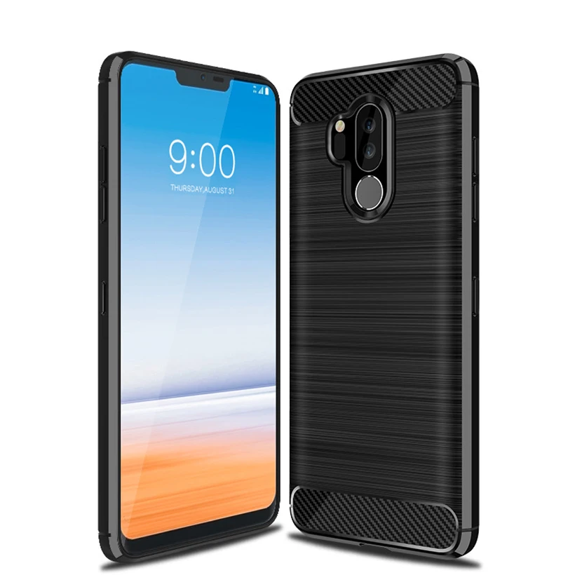 for LG Q9 one case Free shipping. Military drop metal brushed TPU soft cover fundas |